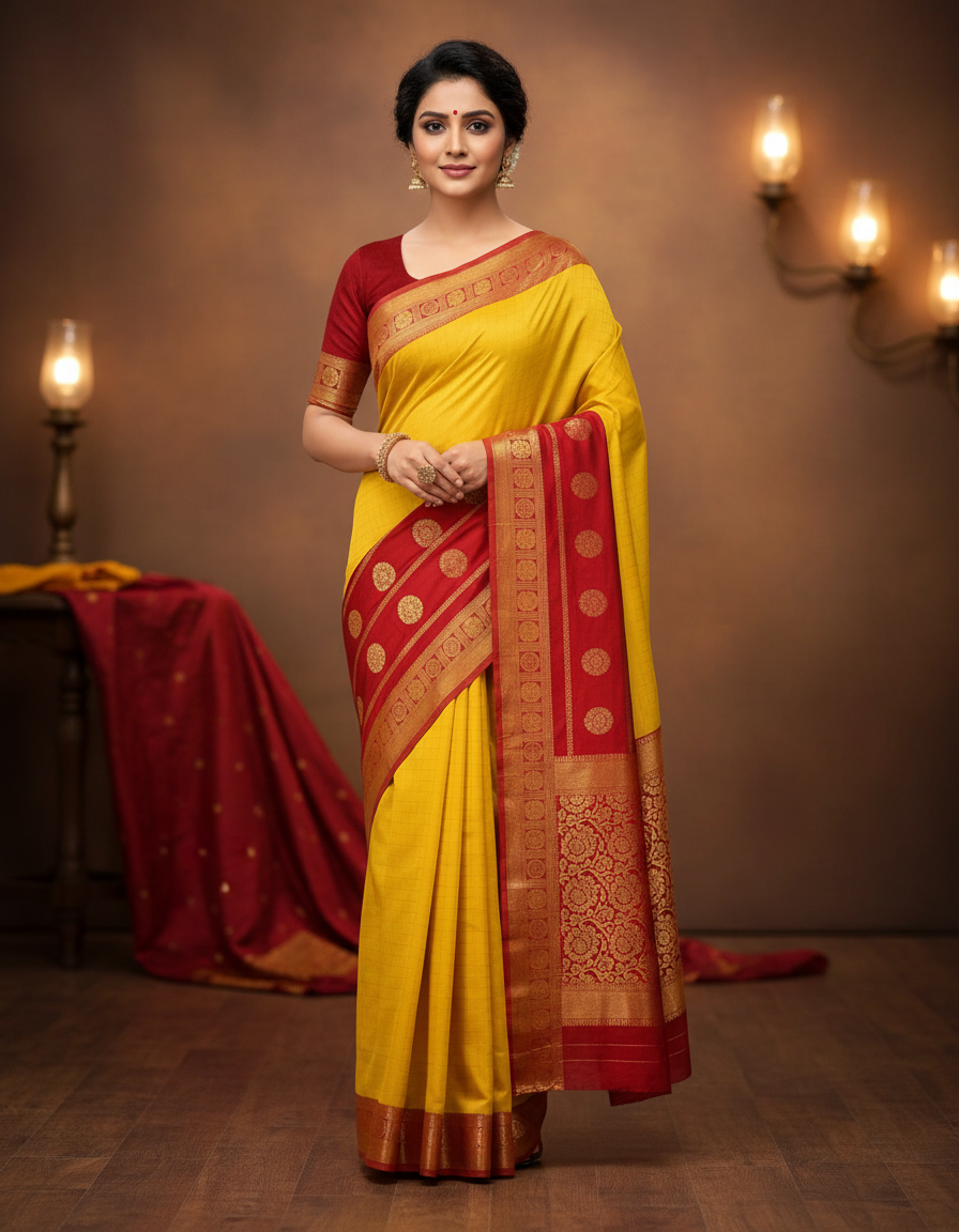 Womens Jacquard Standard Length Saree